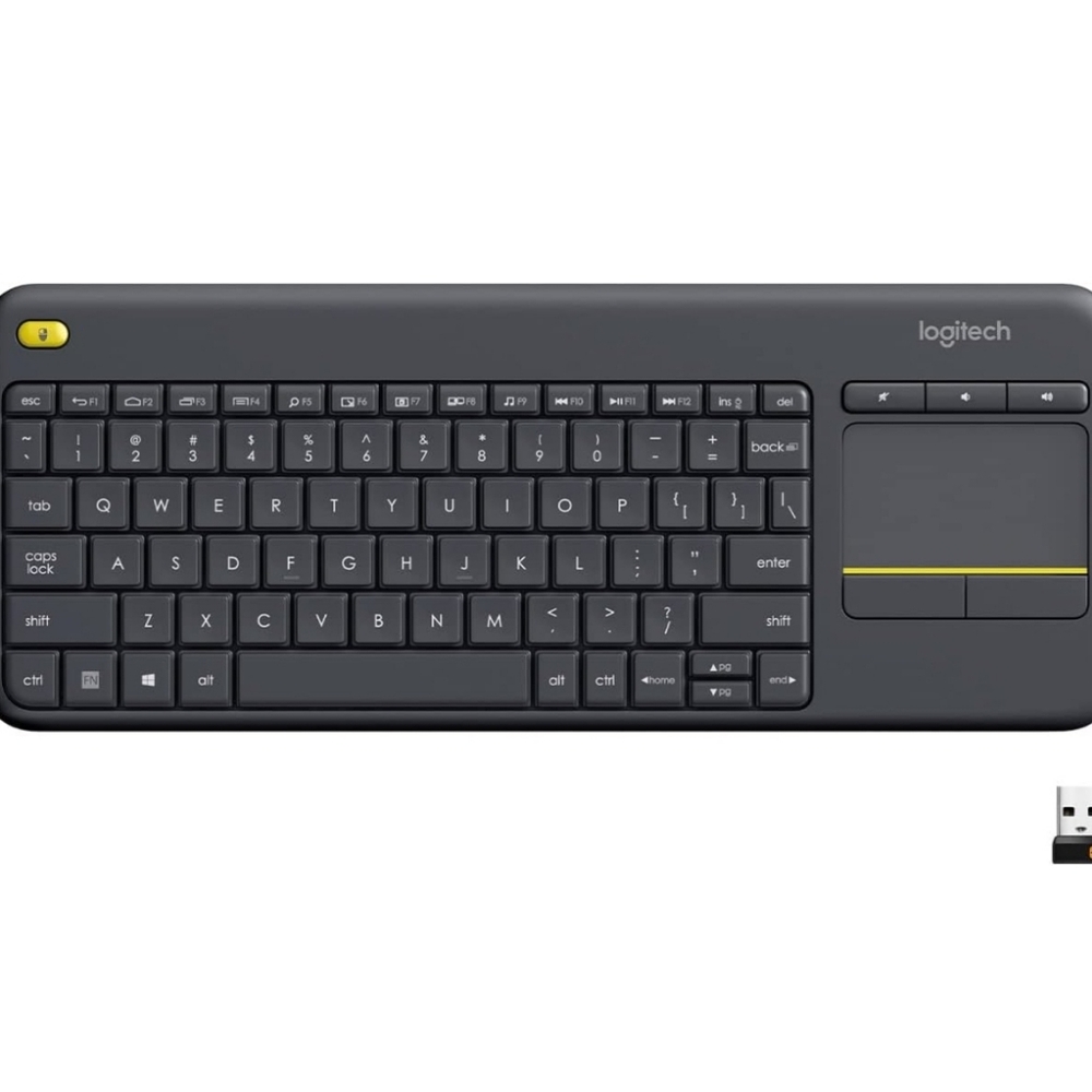 Logitech K400 Plus Wireless Touch TV Keyboard With Easy Media Control / Mouse